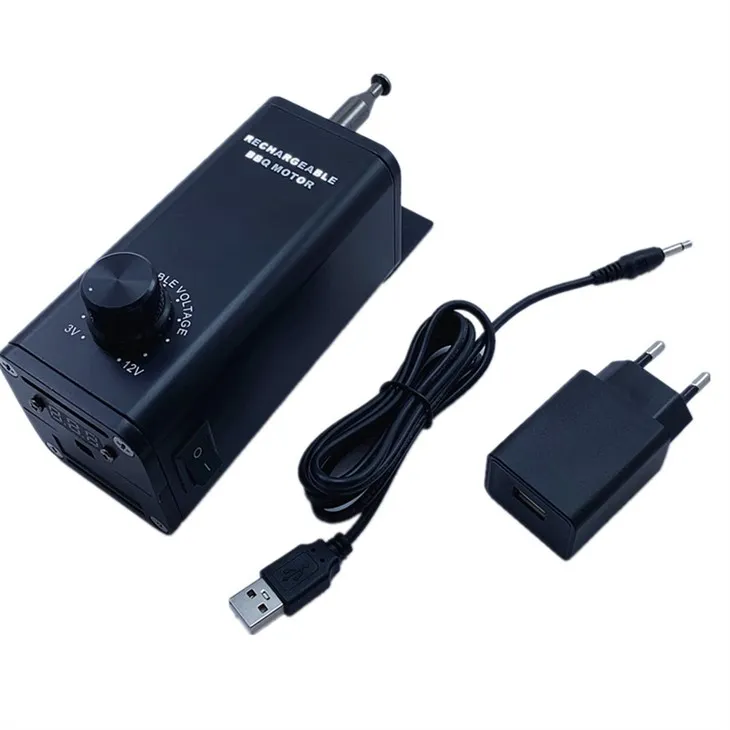 Oppladbar Rotisserie Spit Motor med variabel hastighet