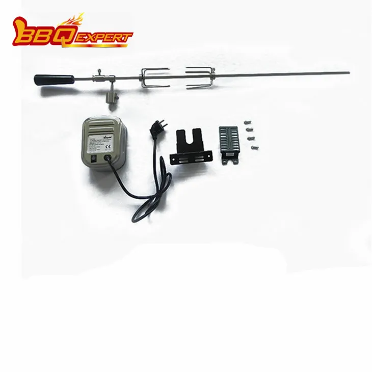 Universal Rotisserie Kit i rustfritt stål for grilling